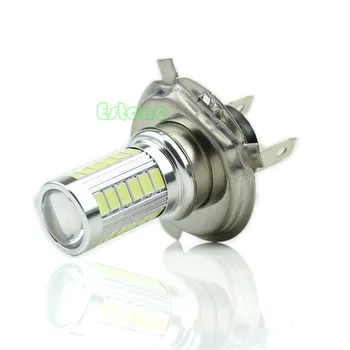 Universālā 12V Automašīnas Miglas lukturi priekšējo Lukturu Spuldzes H4 33-LED SMD Spuldzes, Spilgtu LED Spuldzes Enerģijas Taupīšanas LED Spuldzes