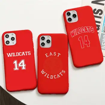 Wildcats Troy Bolton High School Musical Tālrunis Lietā Par iphone 14 13 12 11 Pro Max Mini XS 8 7 6 6S Plus X SE 2020. GADAM XR Sarkanu Vāku