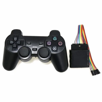 Wireless Gamepad Gudrai PS2 Kontrolieris Playstation 2 Konsoles Kursorsviru Divkārša Vibrācija, Trieciens Joypad Bezvadu Controle