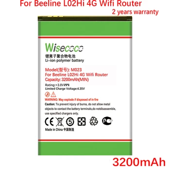 Wisecoco M023 JAUNU Akumulatoru Par gaisa līnija L02Hi 4G Wifi Rūteris, Mini Maršrutētāju 3G Mobilais Augstas Kvalitātes Akumulatora+Izsekošanas Numuru