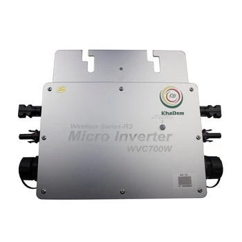 WVC700 Mikro Saules Inversor MPPT Grid Tie Inverter Microinverter Regulators IP65 22-50VDC 110V, 220V 2*350W Saules Valde