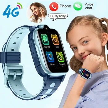 Xiaomi Mijia Mazulis Smartwatch Bērniem Video Zvanu GPS SOS SIM Sporta Aproce Modinātājs 2022 4G Kids Smart Skatīties uz Android IO