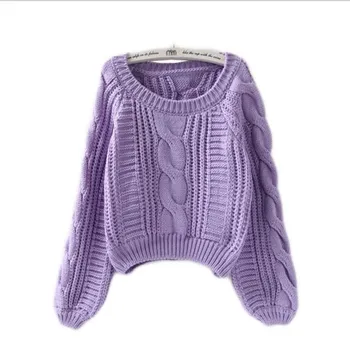 Ziemas Drēbes, Sieviešu Džemperis Ir 2021. Rudens Modes Garām Piedurknēm Gadījuma Trikotāžas Džemperis Konfektes Krāsu Harajuku Šiks Sieviete Džemperi
