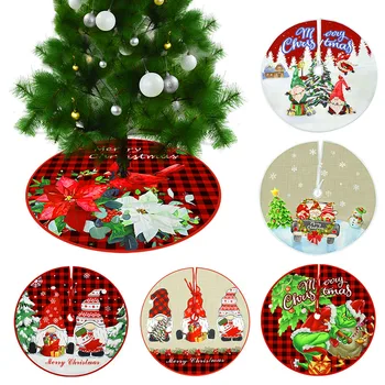Ziemassvētku Eglīte Svārki Paklāju Santa Claus Ziemassvētki Sniegpārslu Koku Grīdas Paklāja Ornaments Priecīgus Ziemassvētku rotājums Mājās Jauno Gadu 2023