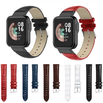 Ādas Rokas Siksna, Lai Xiaomi Redmi Skatīties 2 Lite Aproce Īstas Ādas Watchband Aizstāt mi Skatīties Lite Smart Watch Band