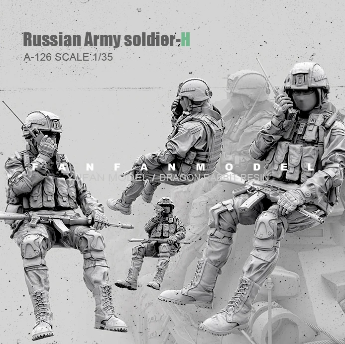 1/35 Sveķu Attēls Modelis Komplekti krievijas Mūsdienu Īpašo Spēku karavīrs sevis samontēt-126 Attēls 0