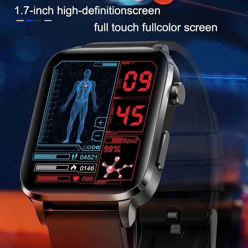 2022 Jaunu Termometru Smart Skatīties Vīrieši Sangao Lāzera Ārstētu Veselības Sirdsdarbības Ātrums, Asinsspiediens Sporta Smartwatch Miega Uzraudzības+Dāvana Attēls 4
