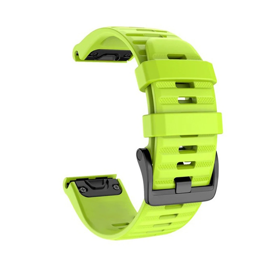 26 20 22mm Sporta Silikona Watchband Wriststrap par Garmin Fenix 6X 6 6S Pro 5X 5 5S 7X 7 7S 3HR Viegli Fit Ātri Atbrīvot wirstband Attēls 3