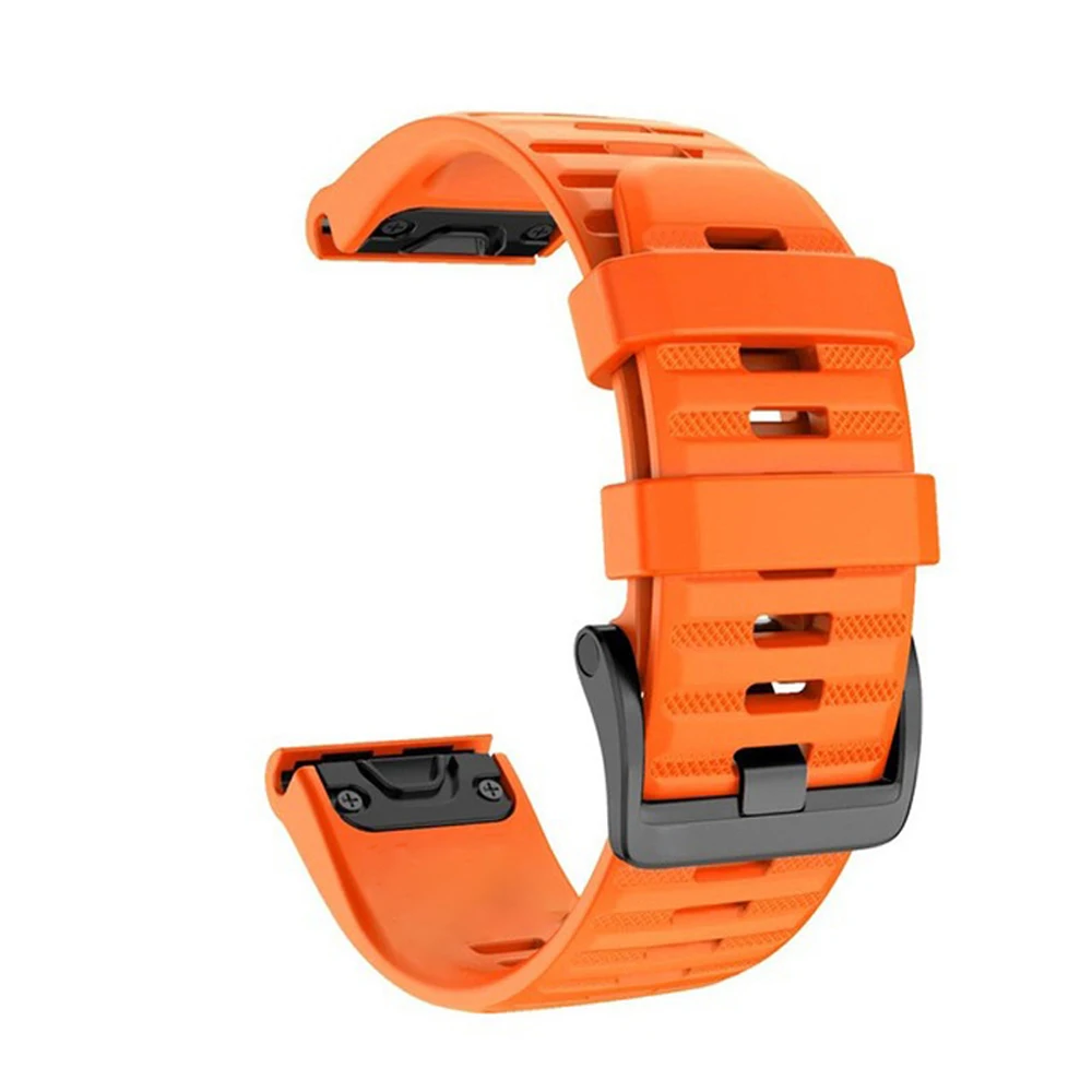 26 20 22mm Sporta Silikona Watchband Wriststrap par Garmin Fenix 6X 6 6S Pro 5X 5 5S 7X 7 7S 3HR Viegli Fit Ātri Atbrīvot wirstband Attēls 4