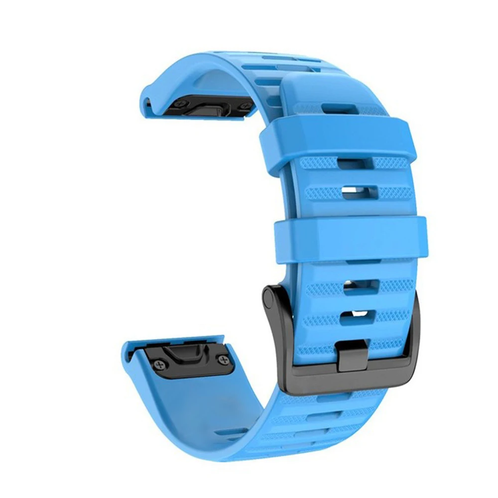 26 20 22mm Sporta Silikona Watchband Wriststrap par Garmin Fenix 6X 6 6S Pro 5X 5 5S 7X 7 7S 3HR Viegli Fit Ātri Atbrīvot wirstband Attēls 5