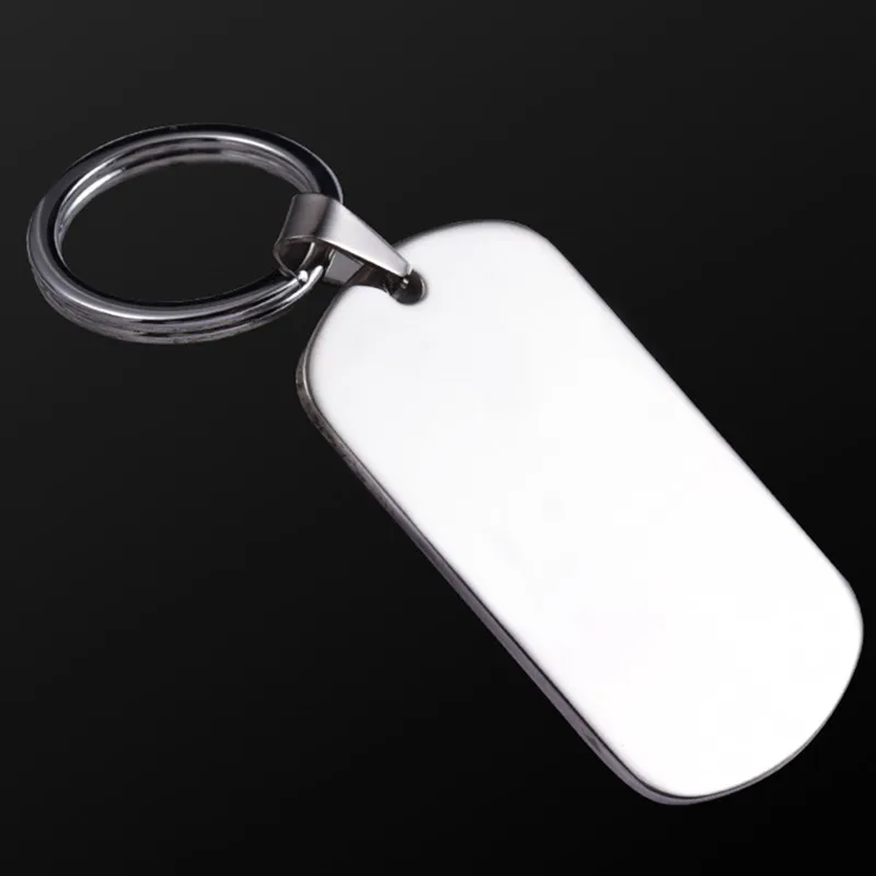 QOONG Var Gravēšana Uz Abām Pusēm Custom-made Metāla Karti Atslēgu piekariņi Vīrieši Sievietes Personalizētos Atslēgu Gredzens Paraksts Auto Keychain P02 Attēls 4