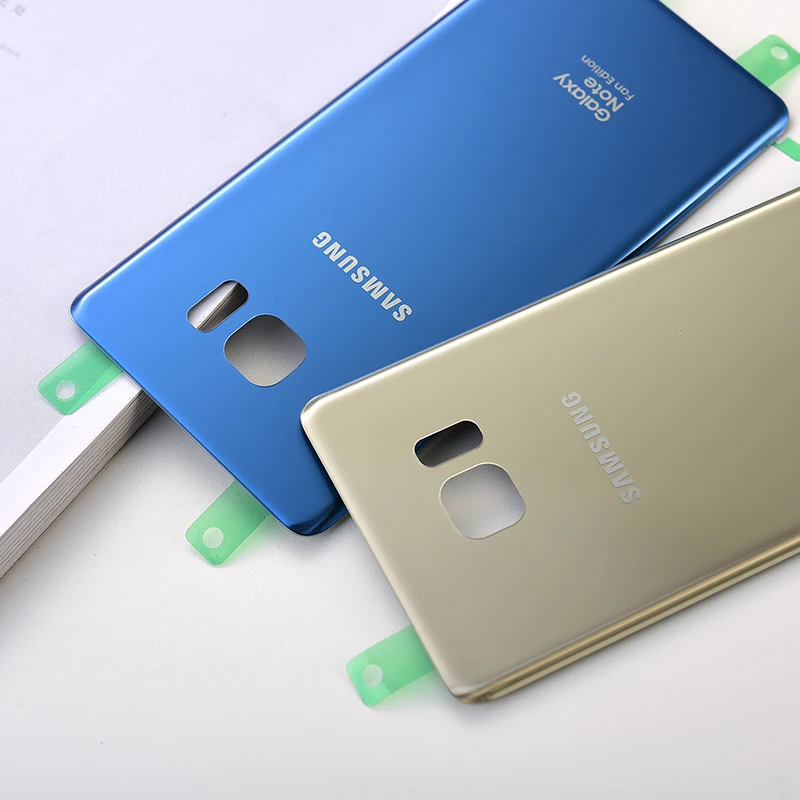 Samsung Note7 Atpakaļ Akumulatora Vāciņu Aizmugurējo Durvju Mājokļu Nomaiņa Gadījumā Panelis Remonta Daļas Galaxy Note 7 FE N930 N930F N935 Attēls 1