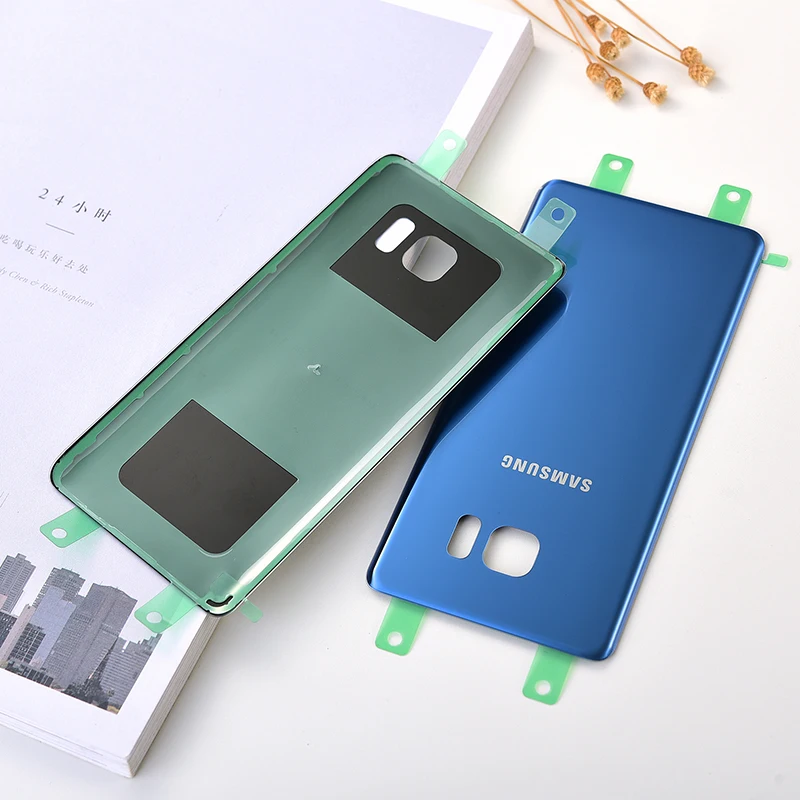 Samsung Note7 Atpakaļ Akumulatora Vāciņu Aizmugurējo Durvju Mājokļu Nomaiņa Gadījumā Panelis Remonta Daļas Galaxy Note 7 FE N930 N930F N935 Attēls 3