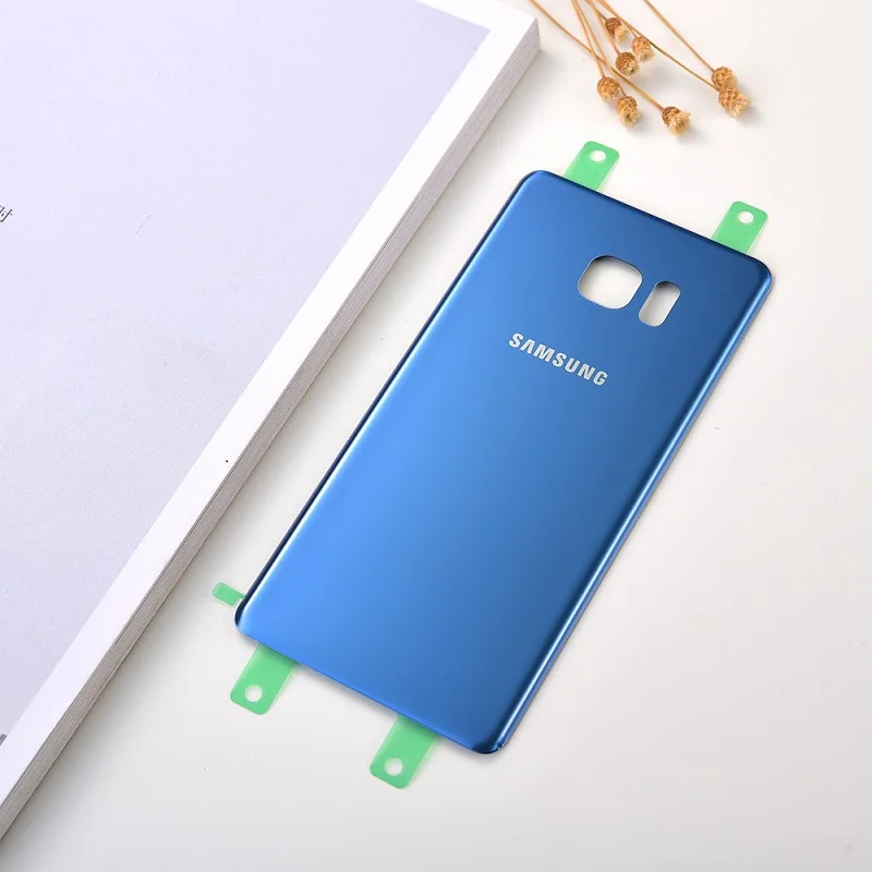 Samsung Note7 Atpakaļ Akumulatora Vāciņu Aizmugurējo Durvju Mājokļu Nomaiņa Gadījumā Panelis Remonta Daļas Galaxy Note 7 FE N930 N930F N935 Attēls 4