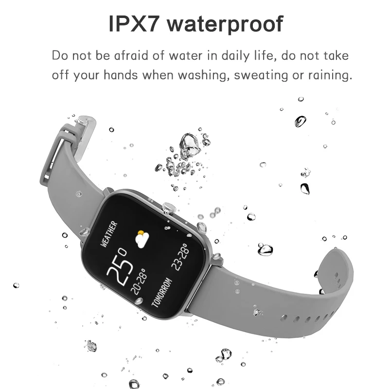 SITU P8 1.4 collu Smart Skatīties Vīrieši ar skārienekrānu Fitnesa Tracker asinsspiediens Smart Pulkstenis Sievietēm GTS Smartwatch par Xiaomi Attēls 3